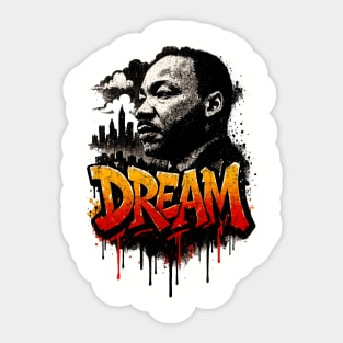 Martin Luther King Jr: Dream Street-Style Sticker